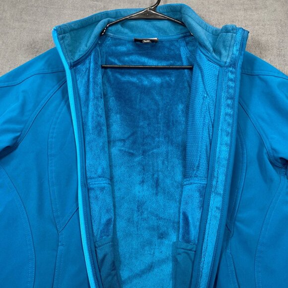 Double Diamond Womens Turquoise Full-Zip Softshell Jacket size XL Fleece Lined - Picture 4 of 16